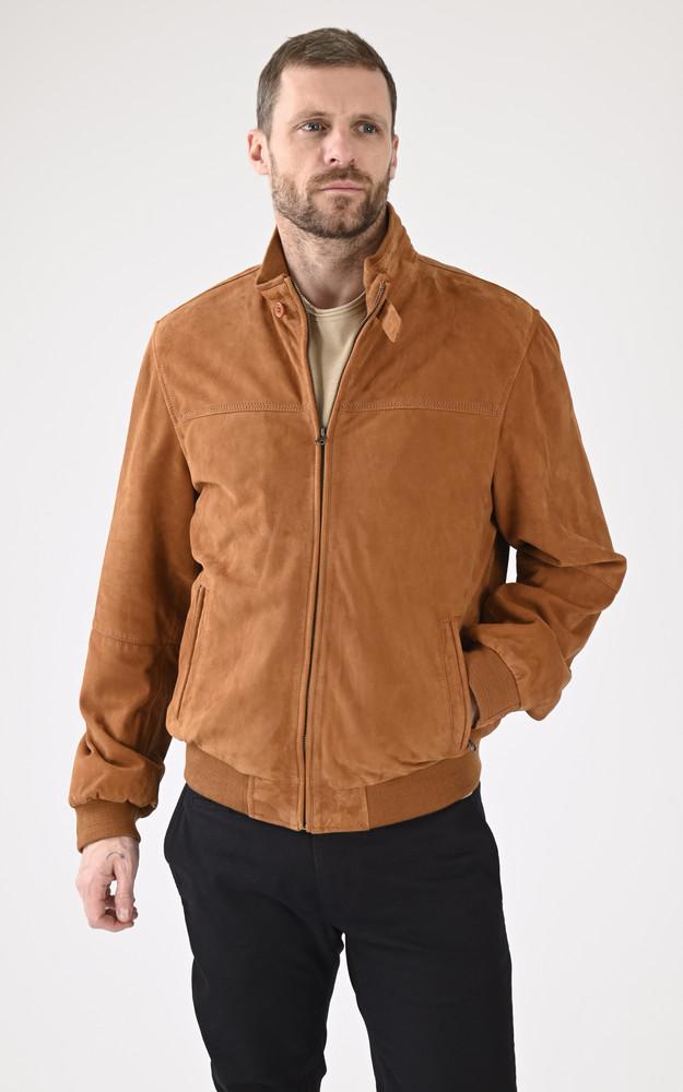 la canadienne Blouson confort velours cognac