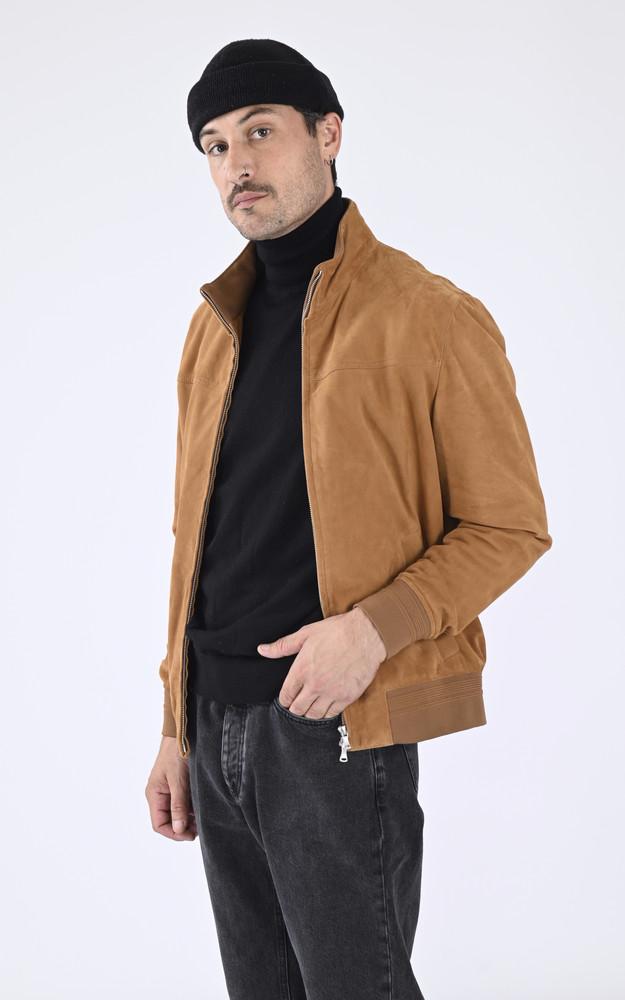 La Canadienne Blouson Confort Velours Joel Cognac