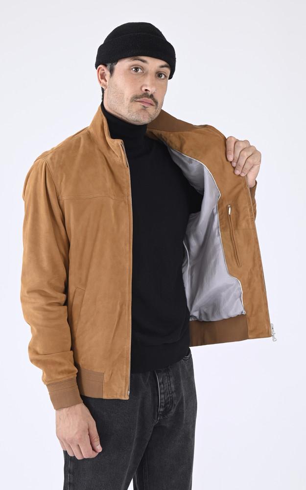 La Canadienne Blouson Confort Velours Joel Cognac