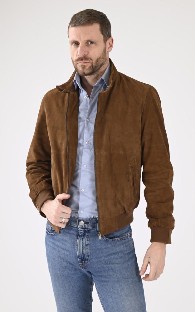 La Canadienne Blouson Confort Velours Marron