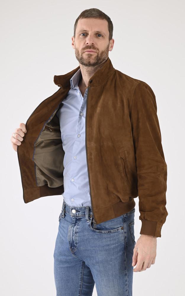 La Canadienne Blouson Confort Velours Marron