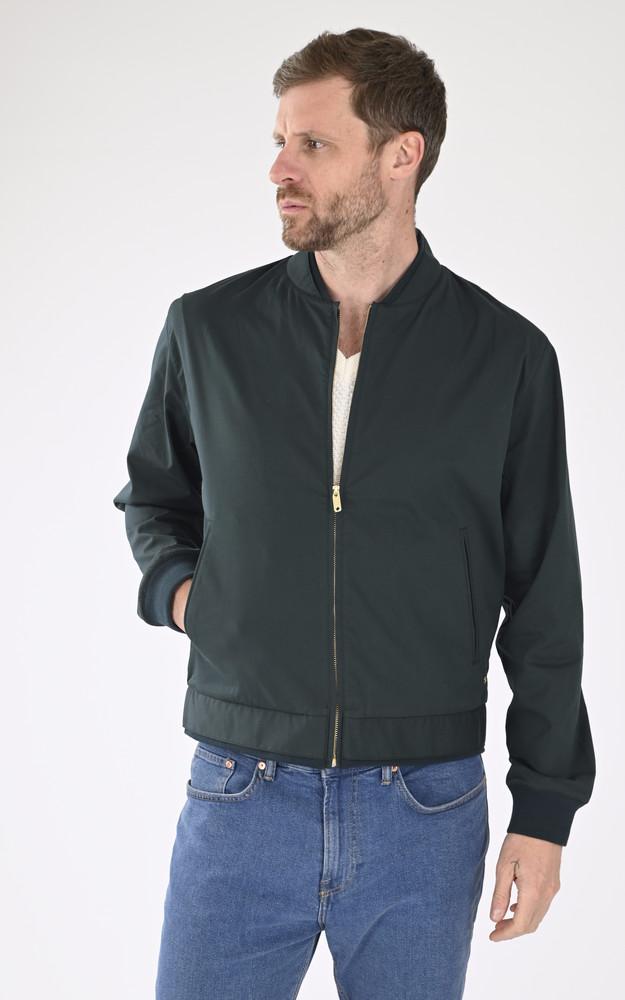 La Canadienne Blouson Coton Zippé Vert
