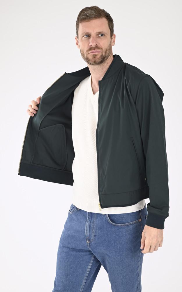 La Canadienne Blouson Coton Zippé Vert