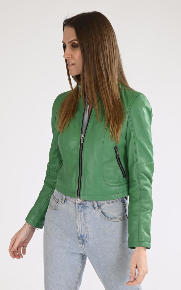 la canadienne Blouson court Lola vert