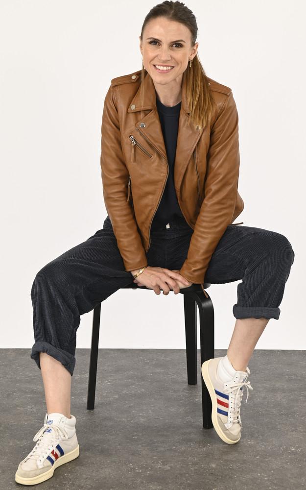 La Canadienne Blouson Cuir Agneau Cognac