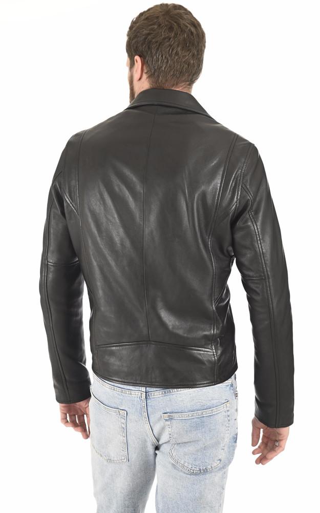 La Canadienne Blouson Cuir Agneau Noir