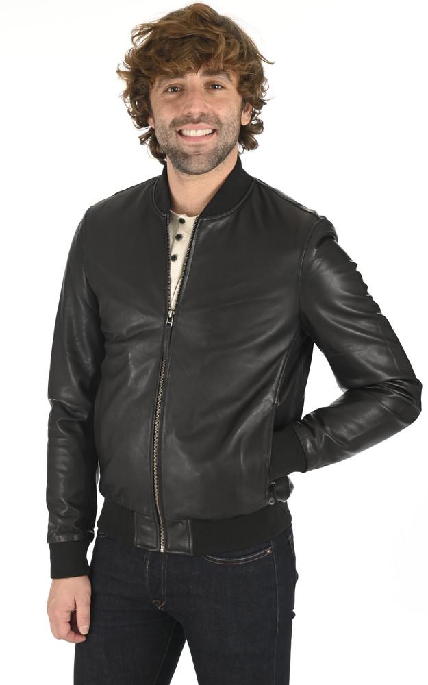 La Canadienne Blouson Cuir Agneau Noir