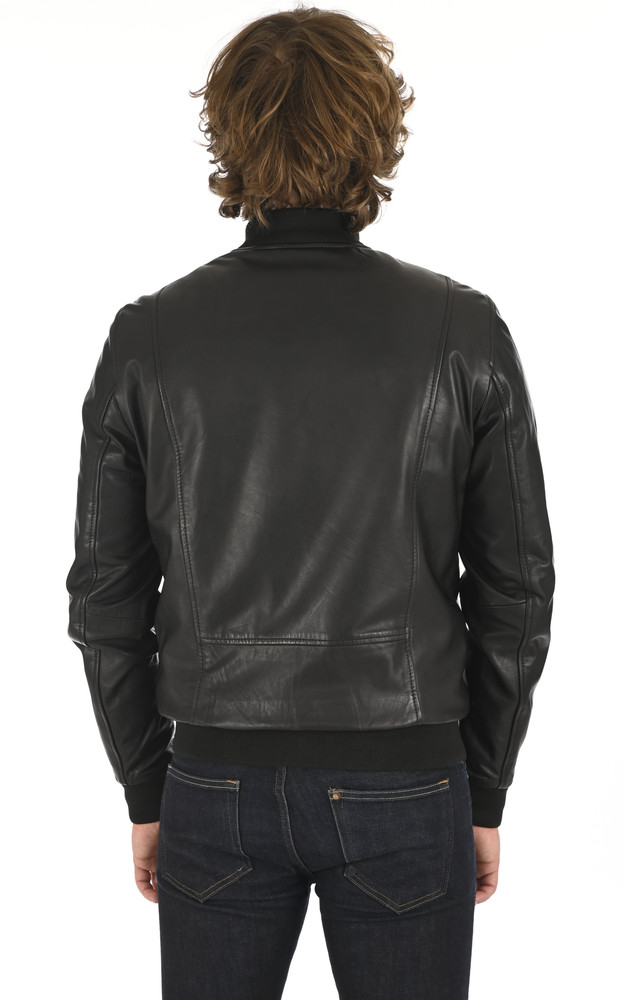 La Canadienne Blouson Cuir Agneau Noir