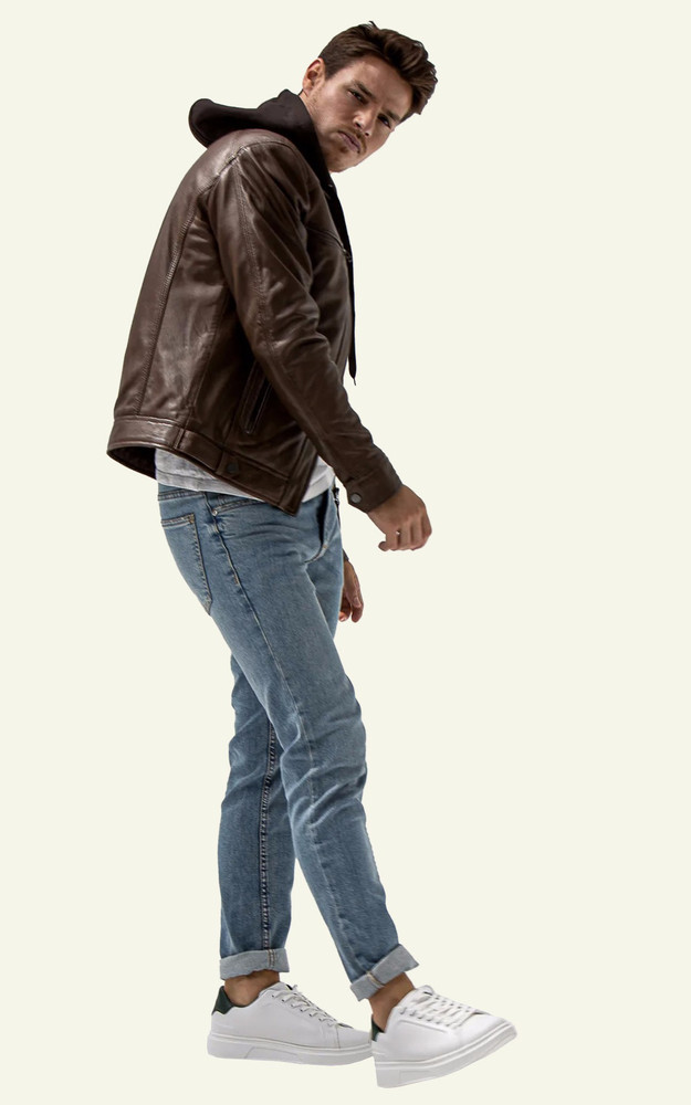 La Canadienne Blouson Cuir Erico Hood Mocca