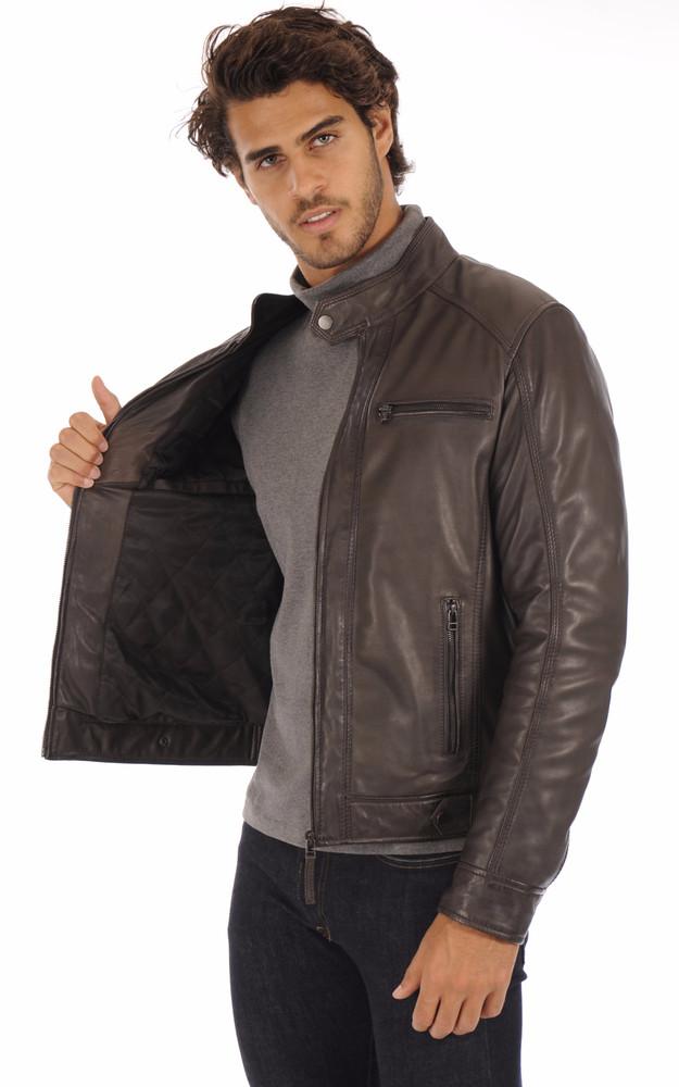 La Canadienne Blouson Cuir Erico Marron
