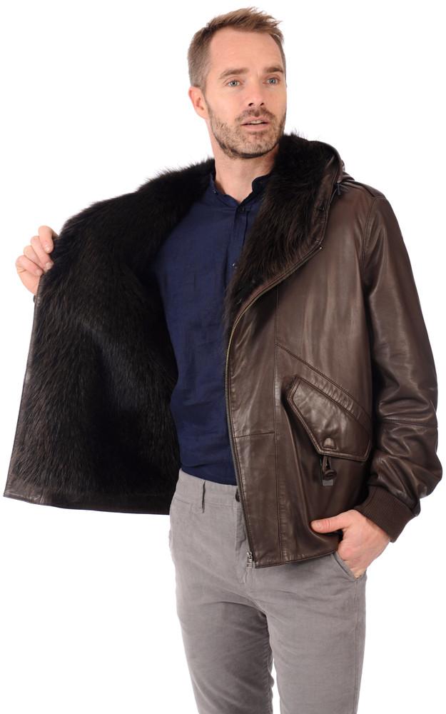 La Canadienne Blouson Cuir & Fourrure Homme