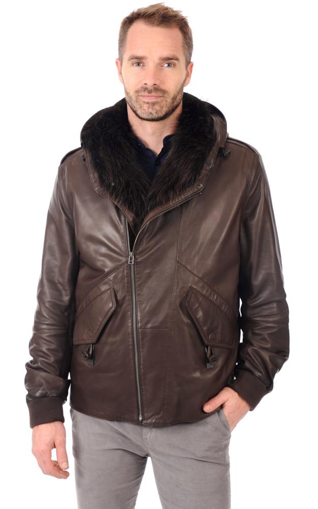 la canadienne Blouson Cuir & Fourrure Homme