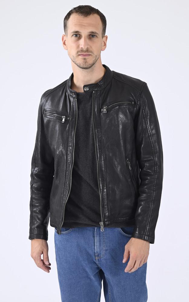 la canadienne Blouson cuir Gafino Black