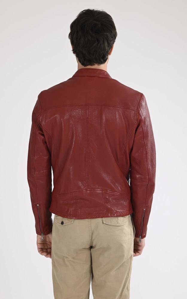 La Canadienne Blouson Cuir Gafino Rouge