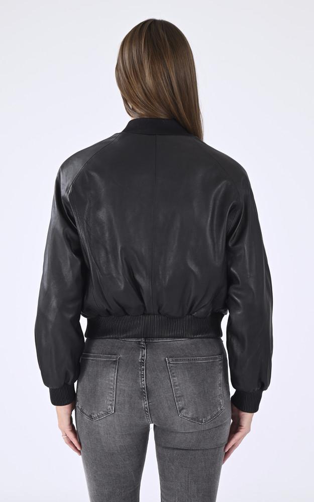 La Canadienne Blouson Cuir Gaia Noir