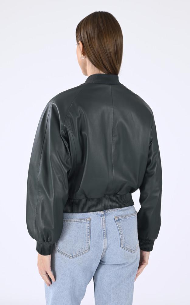 La Canadienne Blouson Cuir Gaia Vert