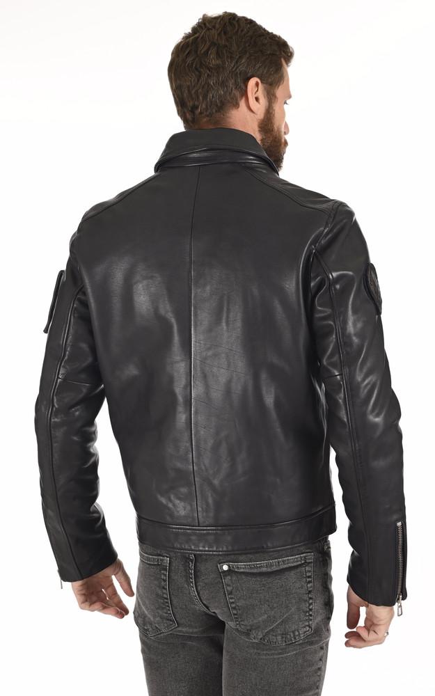 La Canadienne Blouson Cuir Jaegger Navy Blue