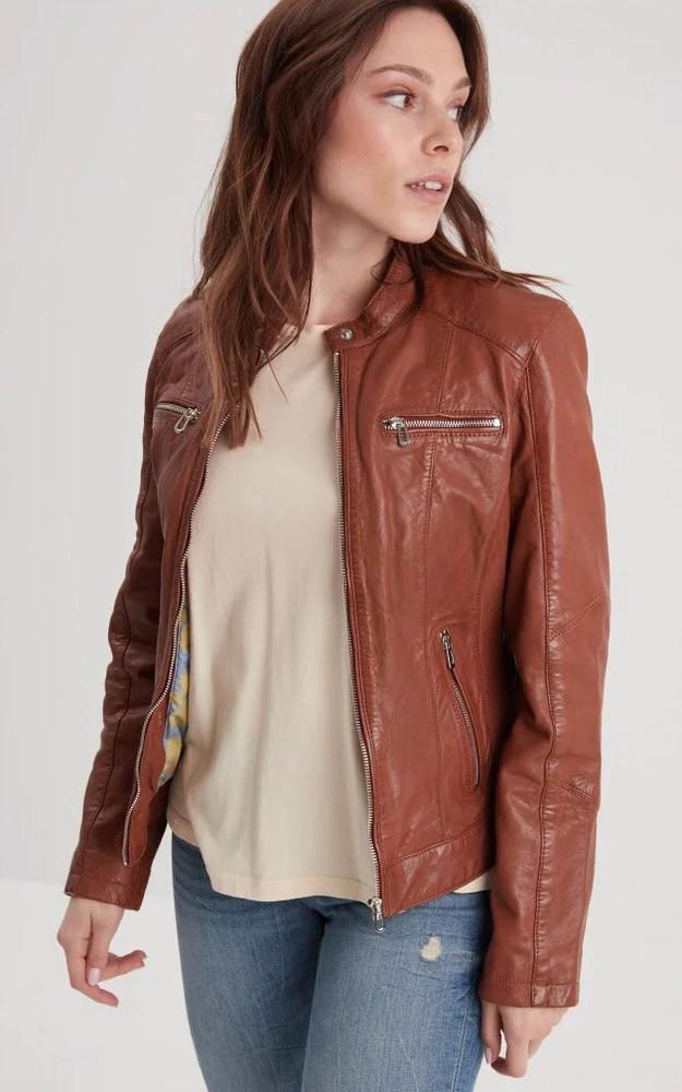 La Canadienne Blouson Cuir Jolya Cognac