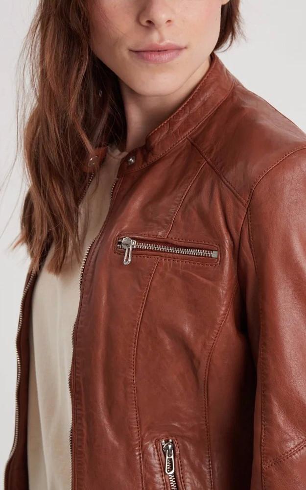 La Canadienne Blouson Cuir Jolya Cognac