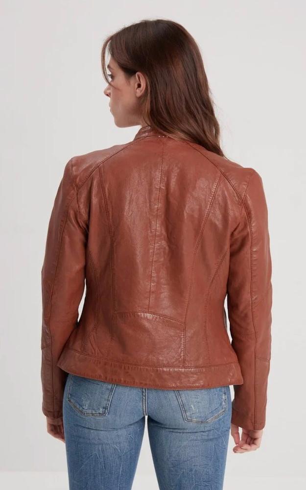 La Canadienne Blouson Cuir Jolya Cognac