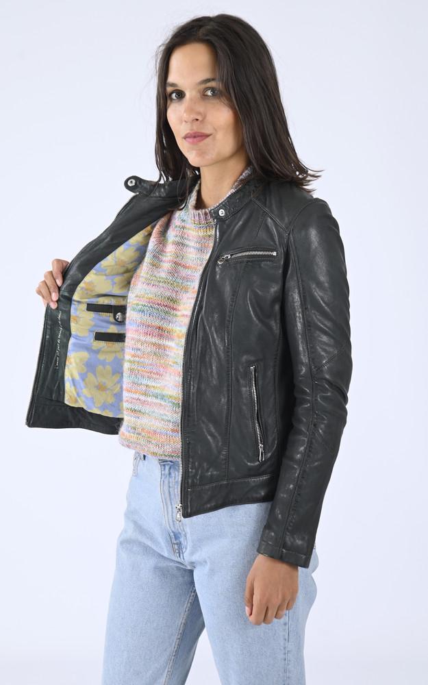 La Canadienne Blouson Cuir Jolya Kaki