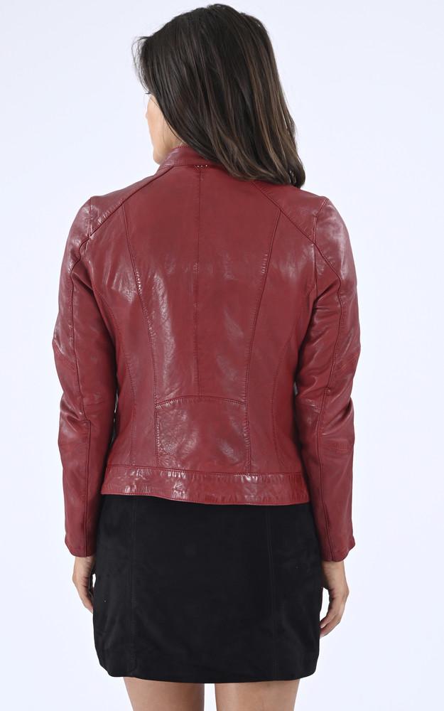 La Canadienne Blouson Cuir Jolya Rouge