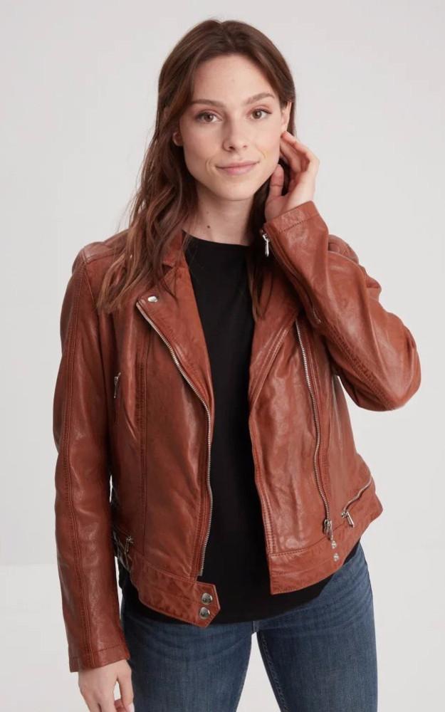 La Canadienne Blouson Cuir Lea Cognac