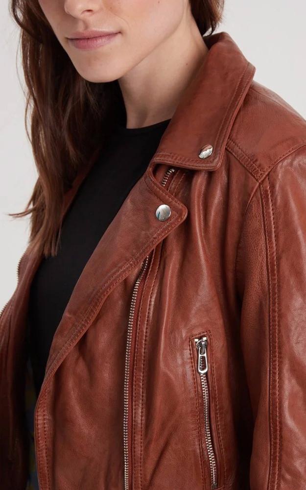 La Canadienne Blouson Cuir Lea Cognac