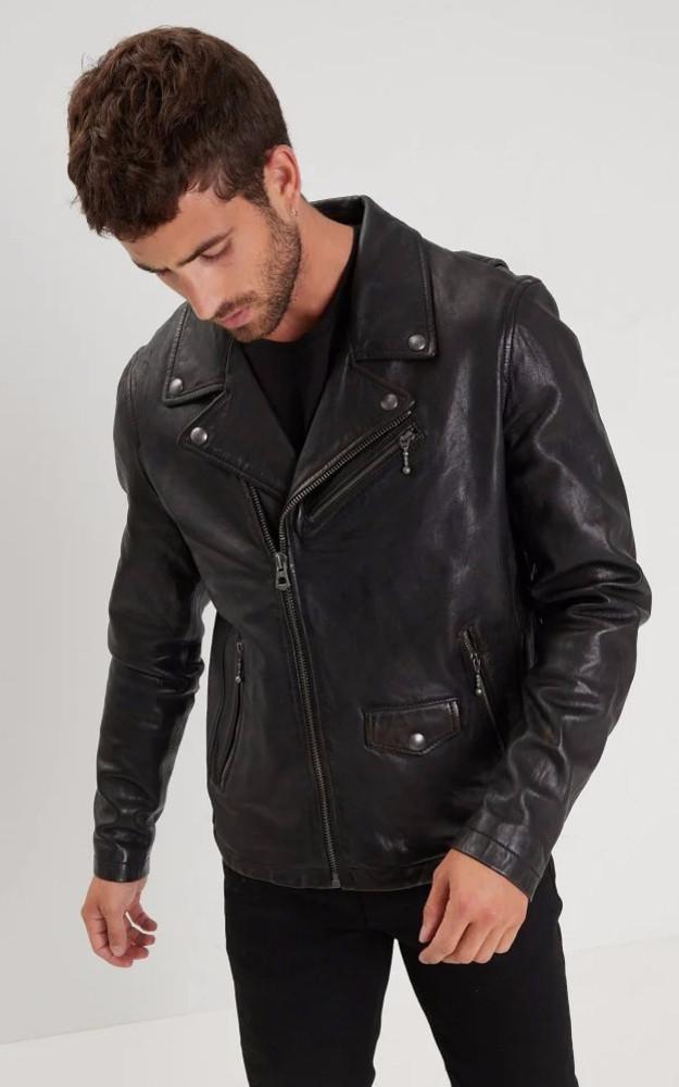 la canadienne Blouson cuir Miami noir