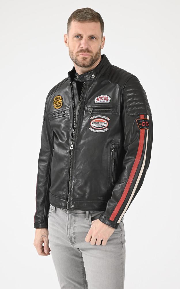 La Canadienne Blouson Cuir Motard Gasly Noir
