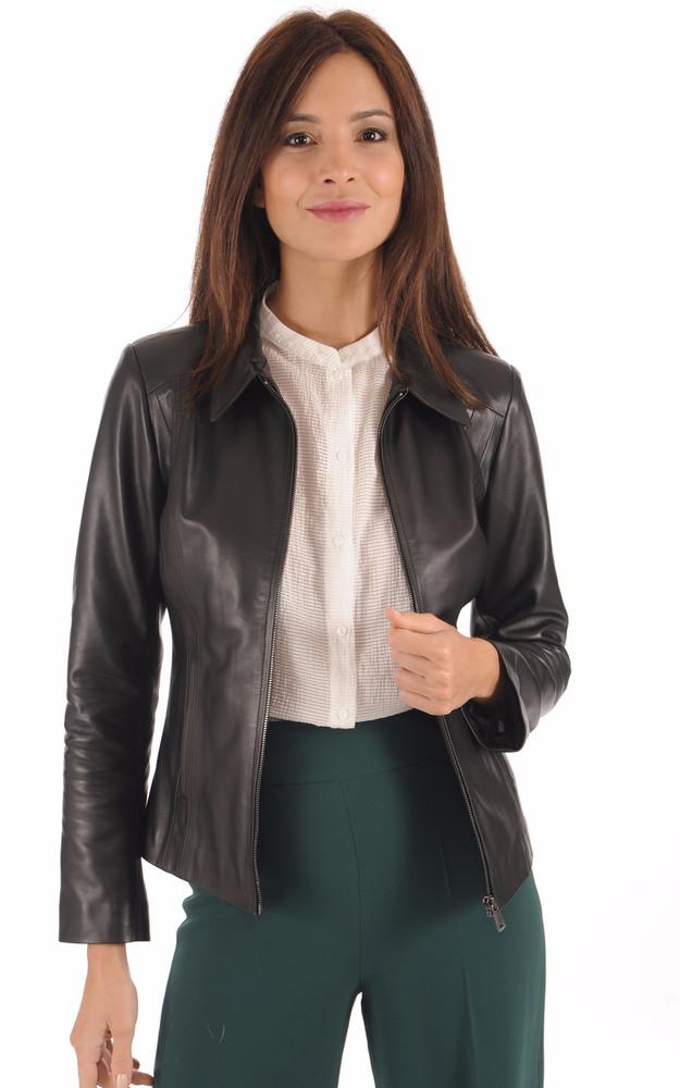 la canadienne Blouson cuir noir