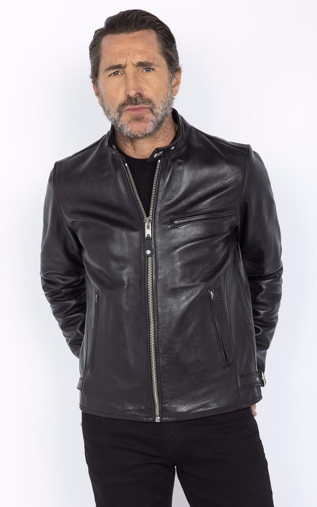 la canadienne Blouson Cuir Noir LC940D