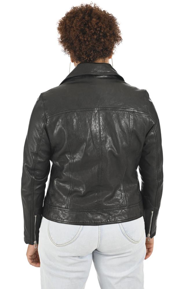 La Canadienne Blouson Cuir Noir Sana CURVE