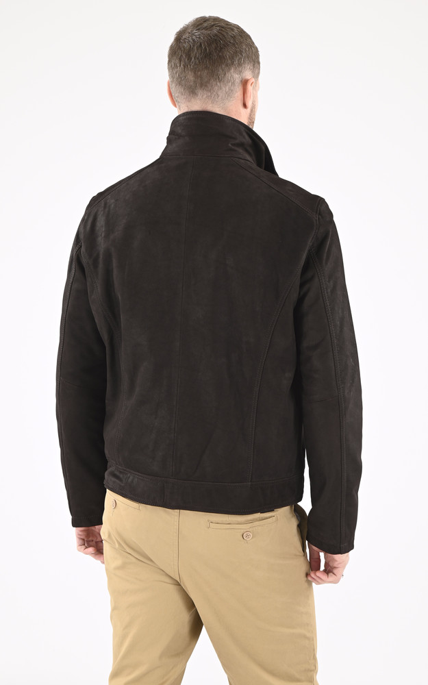 La Canadienne Blouson Cuir Nubuck Falcon Marron