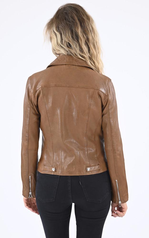 La Canadienne Blouson Cuir Olympe Cognac