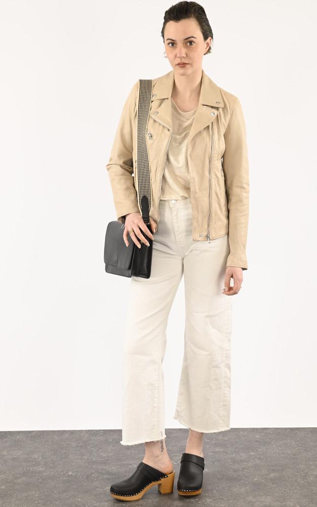 La Canadienne Blouson Cuir Olympe Ecru
