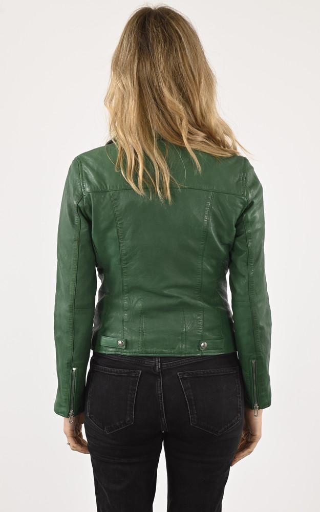 La Canadienne Blouson Cuir Olympe Holly Green
