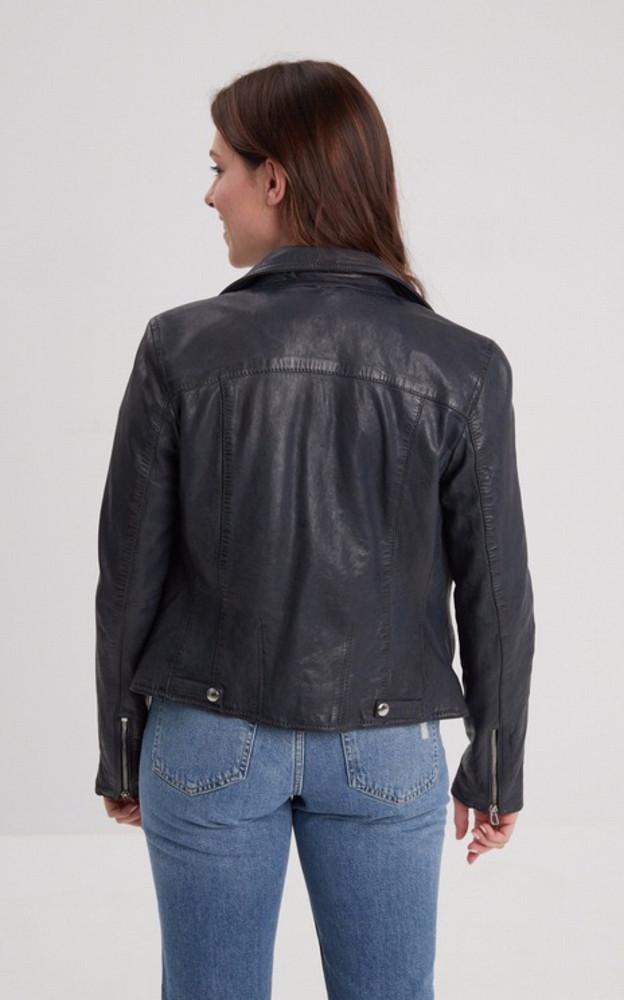 La Canadienne Blouson Cuir Olympe Navy