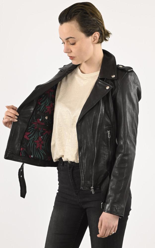 La Canadienne Blouson Cuir Paula Noir
