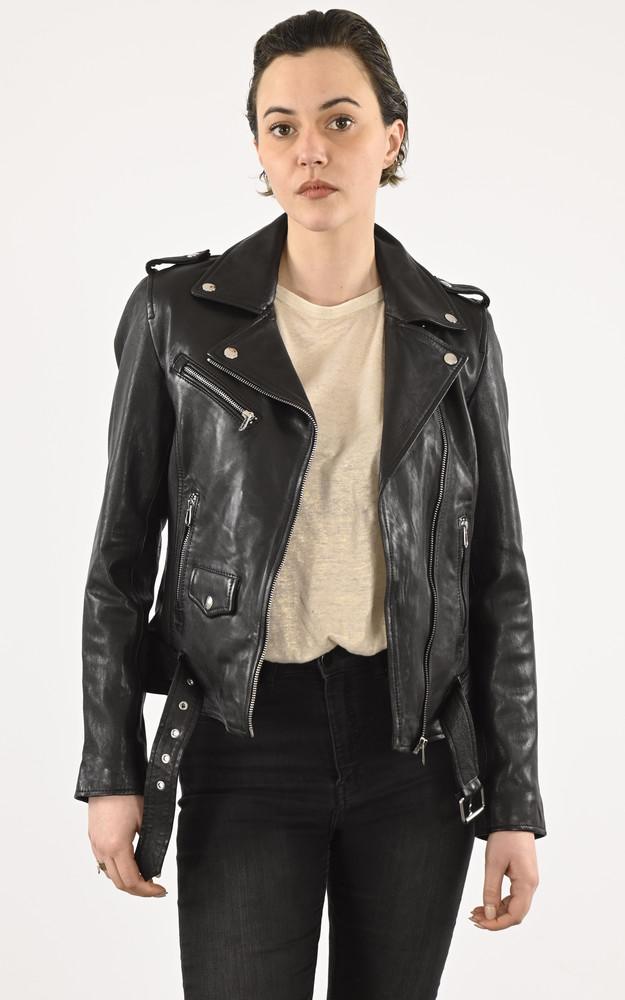 la canadienne Blouson cuir Paula Noir