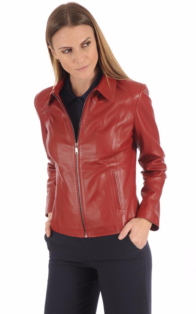 La Canadienne Blouson Cuir Rouge