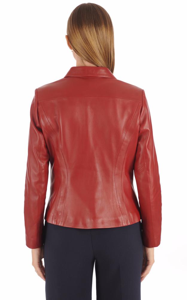 La Canadienne Blouson Cuir Rouge