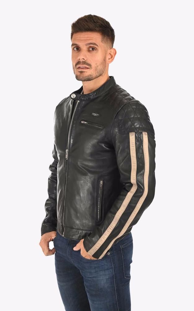 la canadienne Blouson cuir Silverstone noir