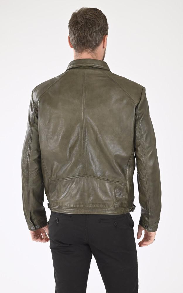 La Canadienne Blouson Cuir Souple Agneau Kaki