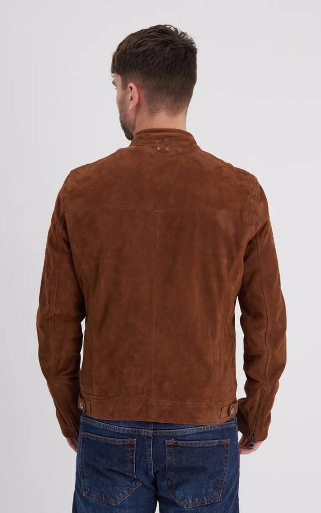 La Canadienne Blouson Cuir Velours Delf Tobacco