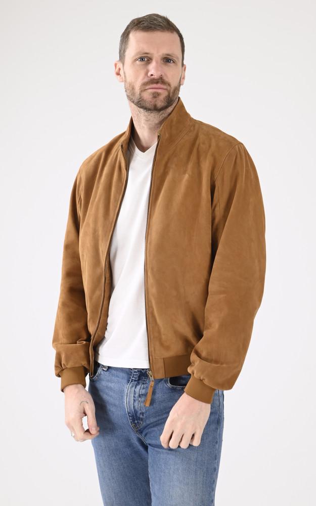 La Canadienne Blouson Cuir Velours Expo Cognac