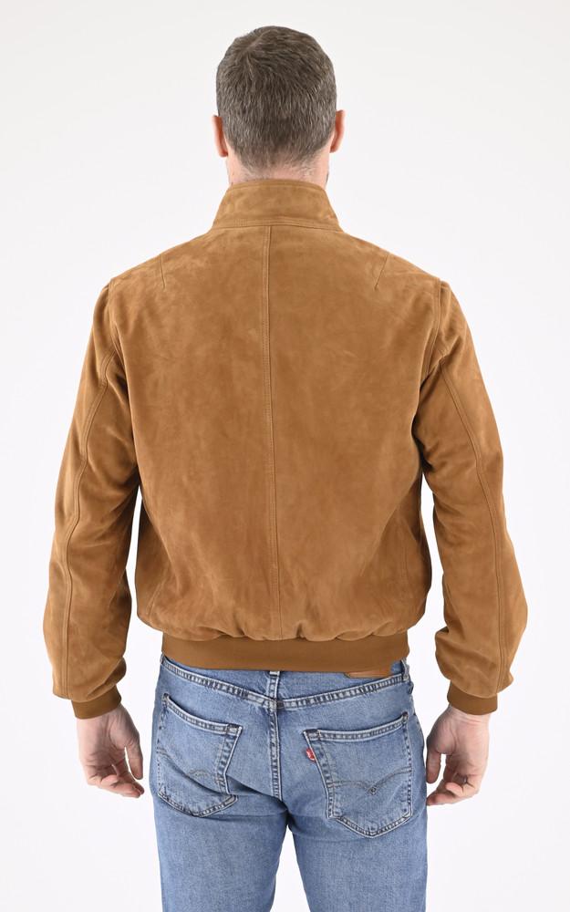 La Canadienne Blouson Cuir Velours Expo Cognac