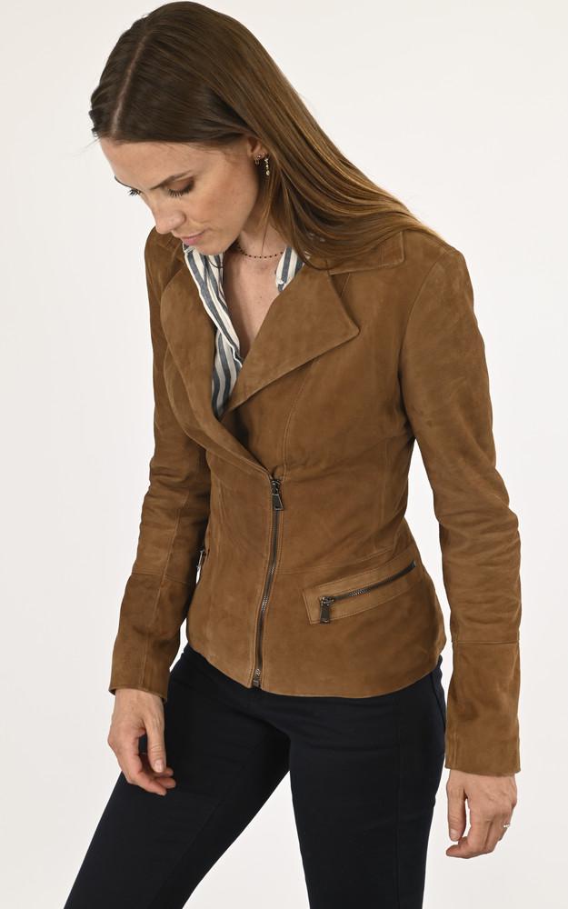 La Canadienne Blouson Cuir Velours Tabac