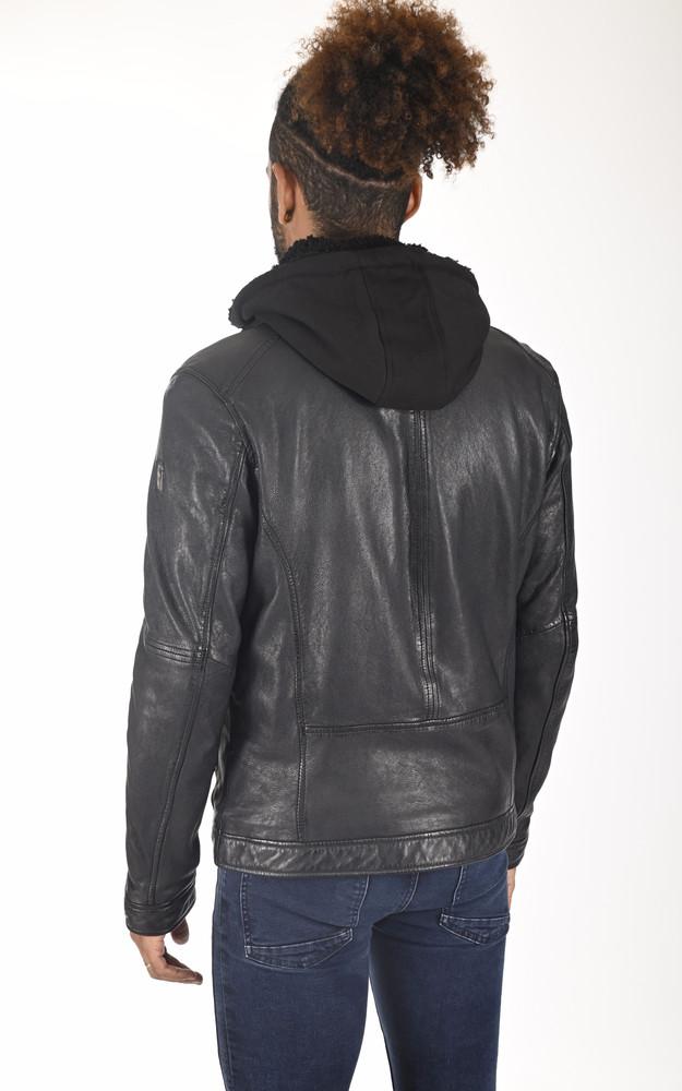 La Canadienne Blouson Drink Cuir Marine