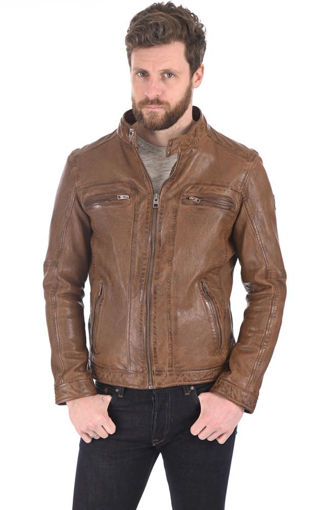 La Canadienne Blouson Drink Cuir Marron